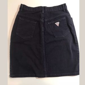 Vintage guess denim high waist skirt blue 30 small